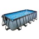 EXIT zwembad Stone 540x250x122 cm met overkapping en zandfilterpomp - grijs2