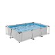 soft grey zwembad 330x200x65 met filterpomp