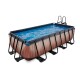exit-wood-zwembad-400x200x100cm-met-zandfilterpomp-bruin